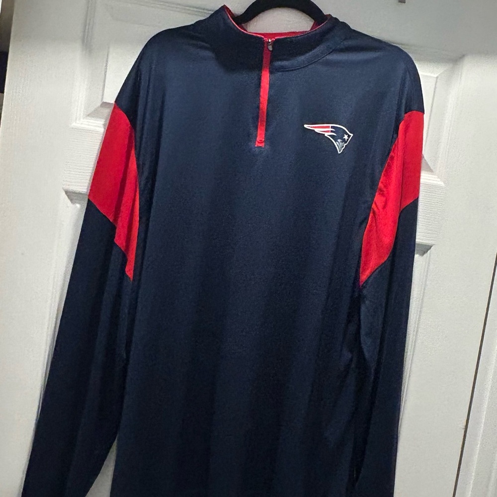 Fanatics NE Patriots Red and Blue Men's Pullover